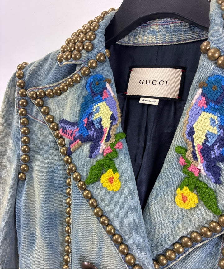 GUCCI แจ็คเก็ตยีนส์