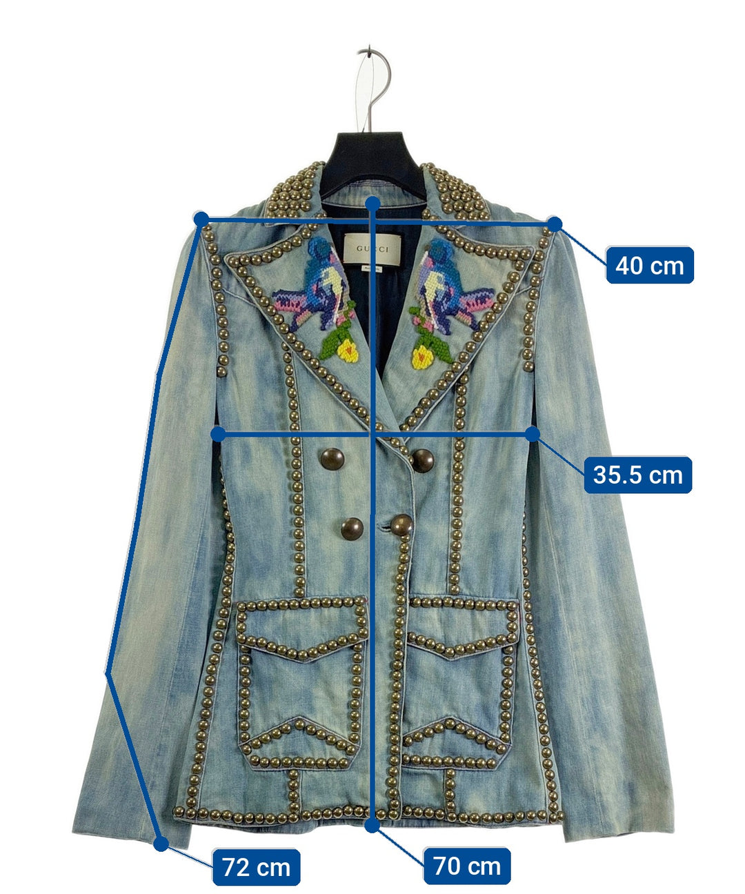 GUCCI แจ็คเก็ตยีนส์