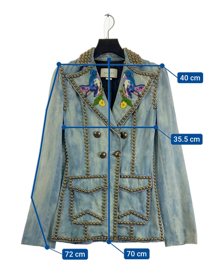 GUCCI แจ็คเก็ตยีนส์