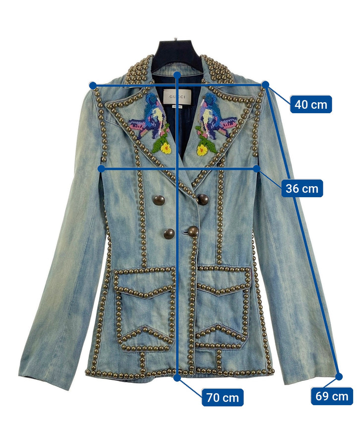 GUCCI แจ็คเก็ตยีนส์