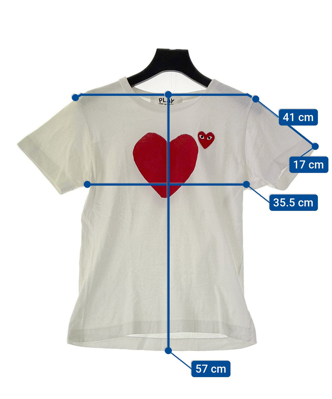 PLAY COMME des GARCONS เสื้อยืด/เสื้อท็อปส์