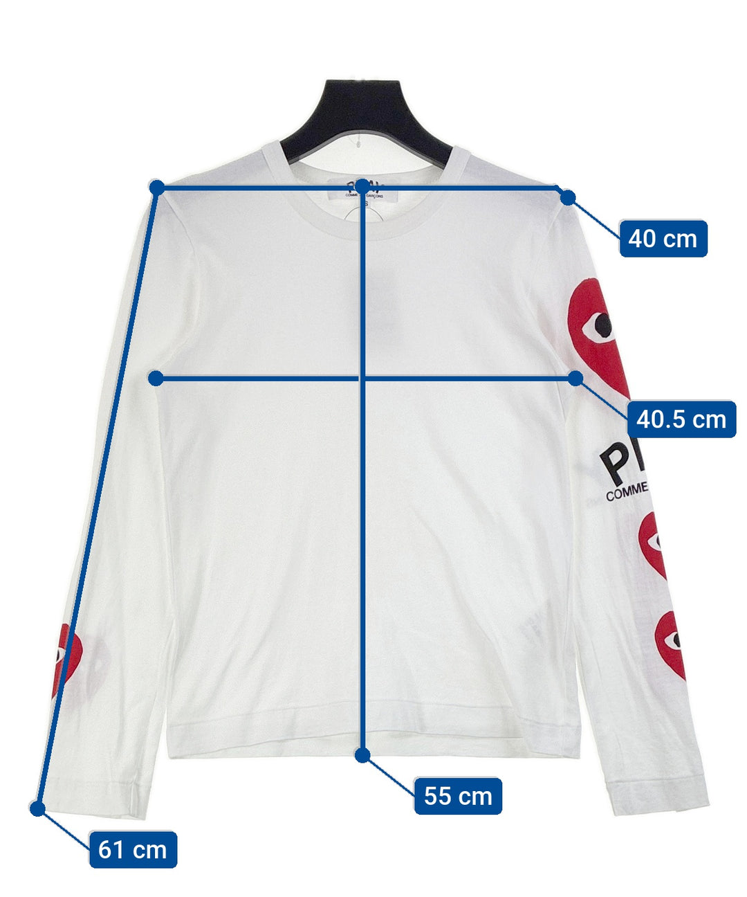 PLAY COMME des GARCONS เสื้อยืด/เสื้อท็อปส์