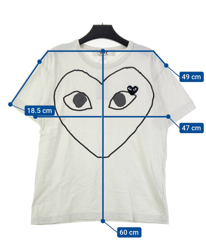 PLAY COMME des GARCONS เสื้อยืด/เสื้อท็อปส์