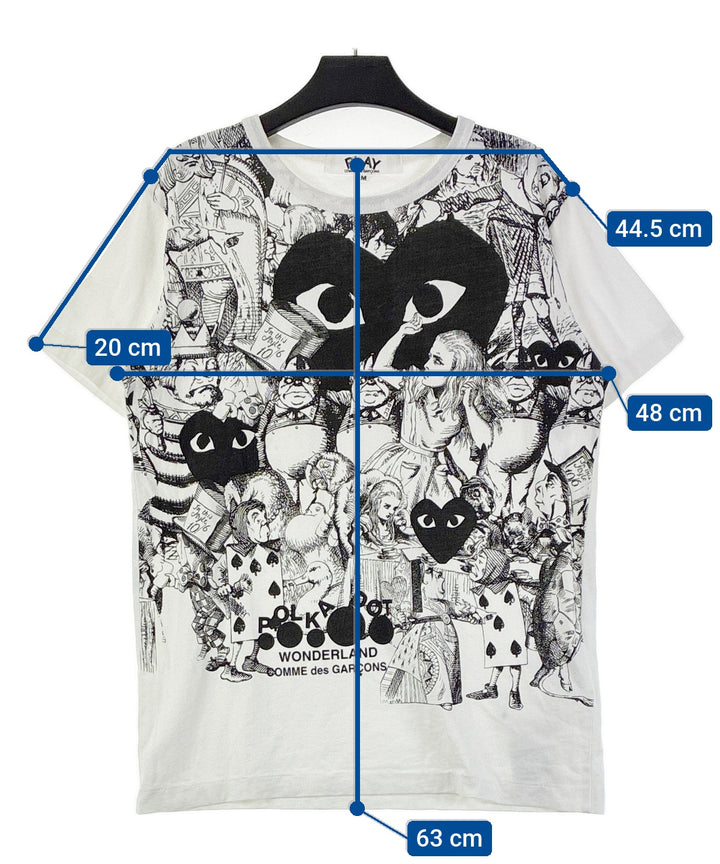 PLAY COMME des GARCONS เสื้อยืด/เสื้อท็อปส์