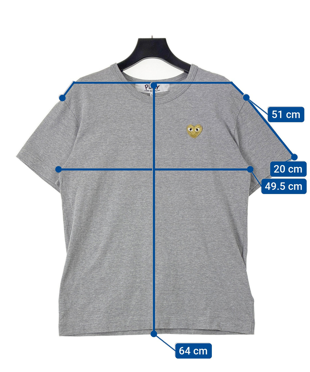 PLAY COMME des GARCONS เสื้อยืด/เสื้อท็อปส์