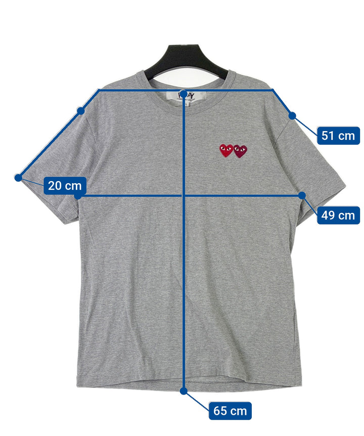 PLAY COMME des GARCONS เสื้อยืด/เสื้อท็อปส์