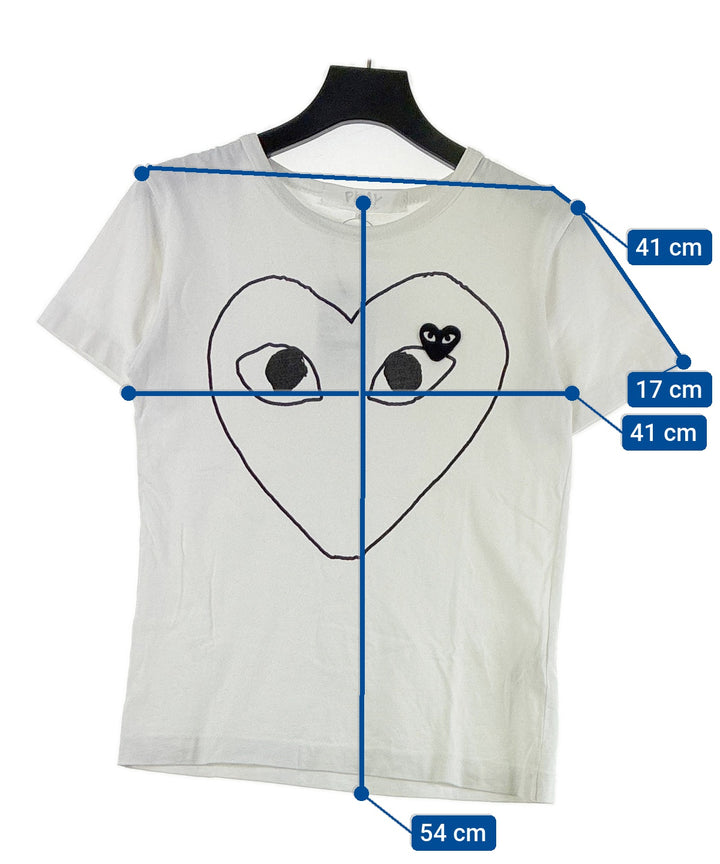 PLAY COMME des GARCONS เสื้อยืด/เสื้อท็อปส์