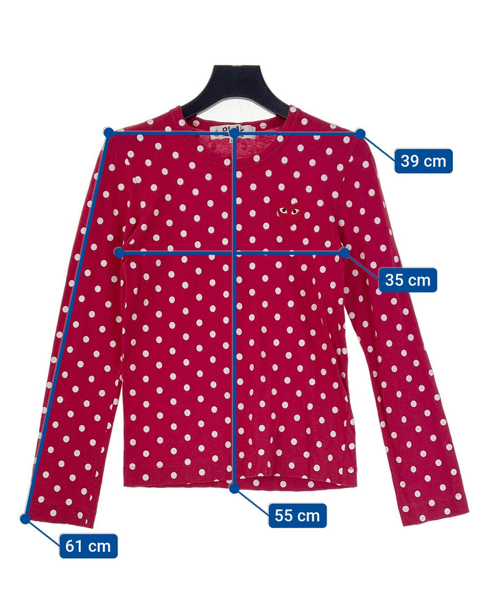 PLAY COMME des GARCONS เสื้อยืด/เสื้อท็อปส์