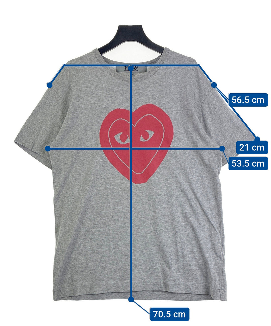 PLAY COMME des GARCONS เสื้อยืด/เสื้อท็อปส์