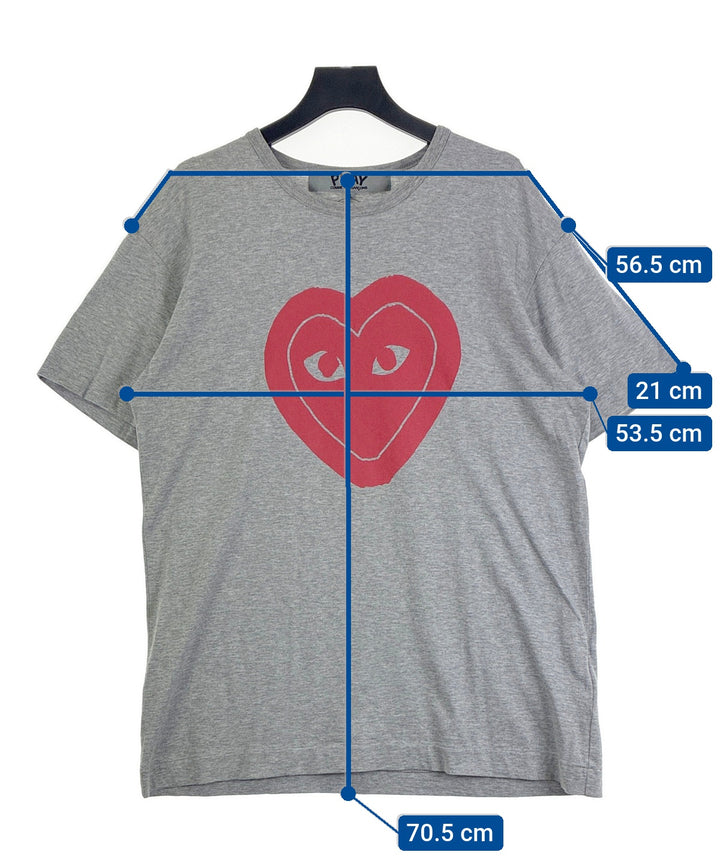 PLAY COMME des GARCONS เสื้อยืด/เสื้อท็อปส์