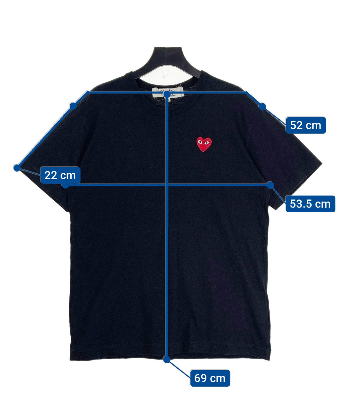 PLAY COMME des GARCONS เสื้อยืด/เสื้อท็อปส์