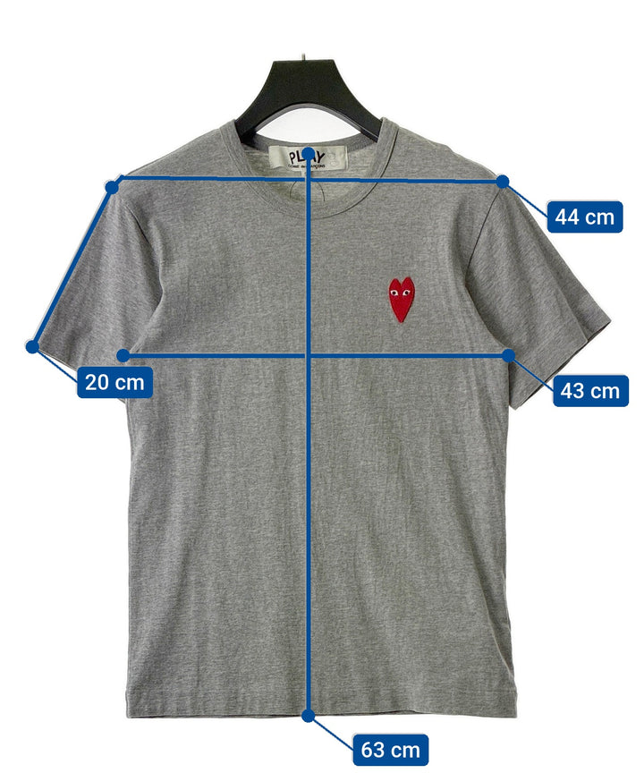 PLAY COMME des GARCONS เสื้อยืด/เสื้อท็อปส์