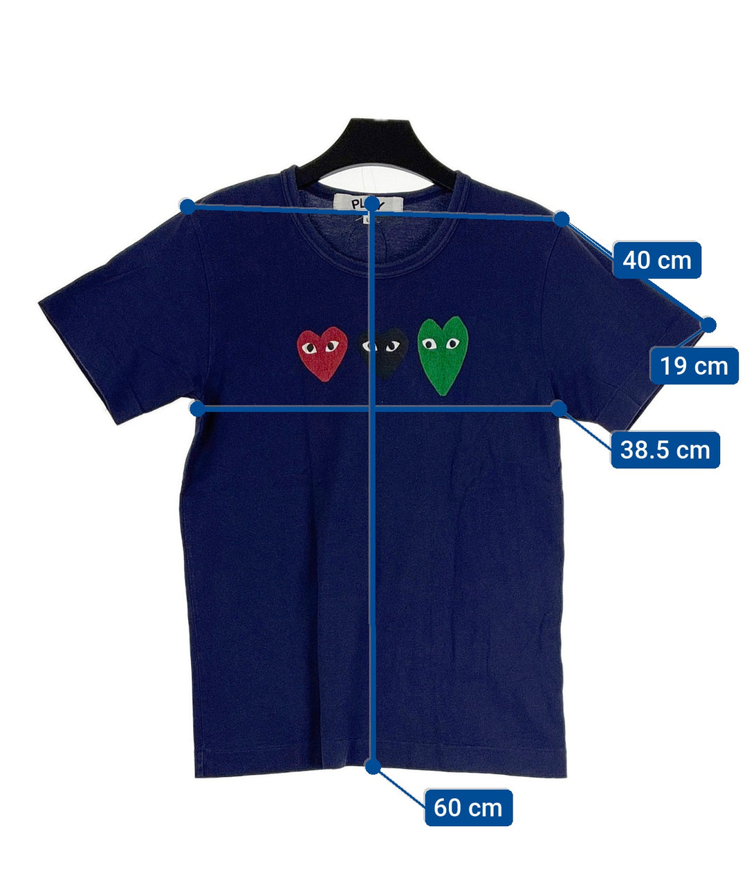 PLAY COMME des GARCONS เสื้อยืด/เสื้อท็อปส์