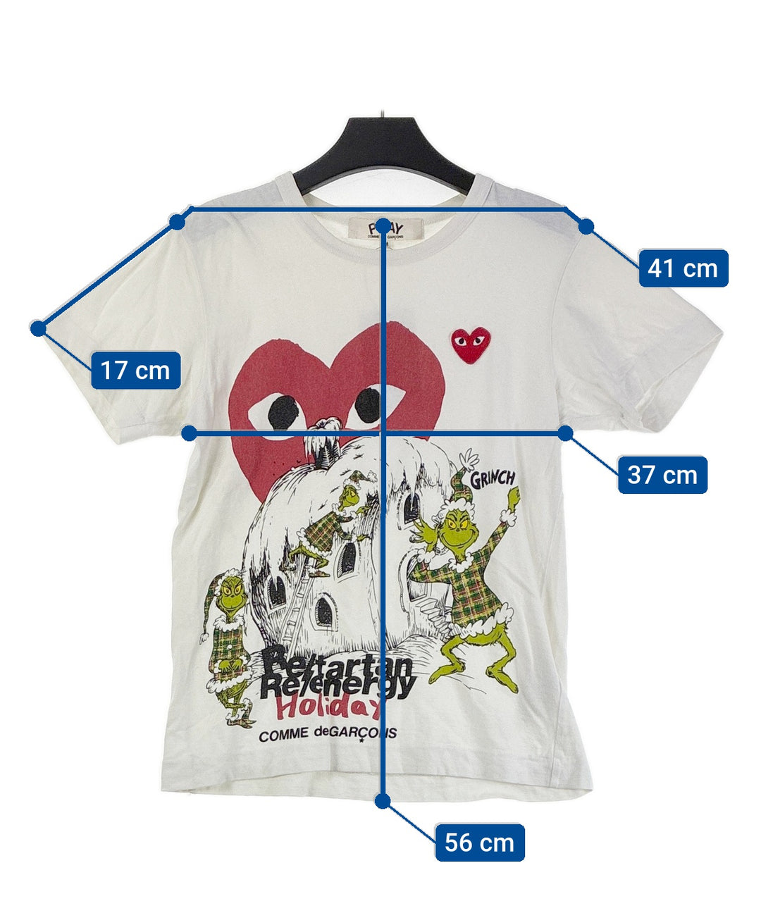 PLAY COMME des GARCONS เสื้อยืด/เสื้อท็อปส์