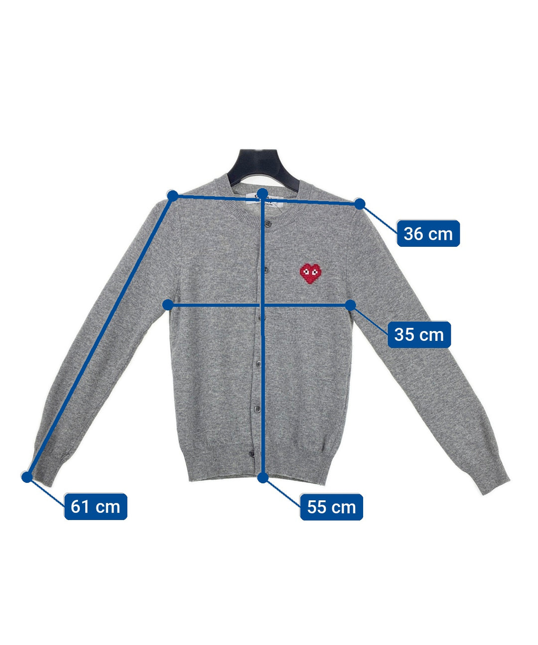 PLAY COMME des GARCONS เสื้อคาร์ดิแกน