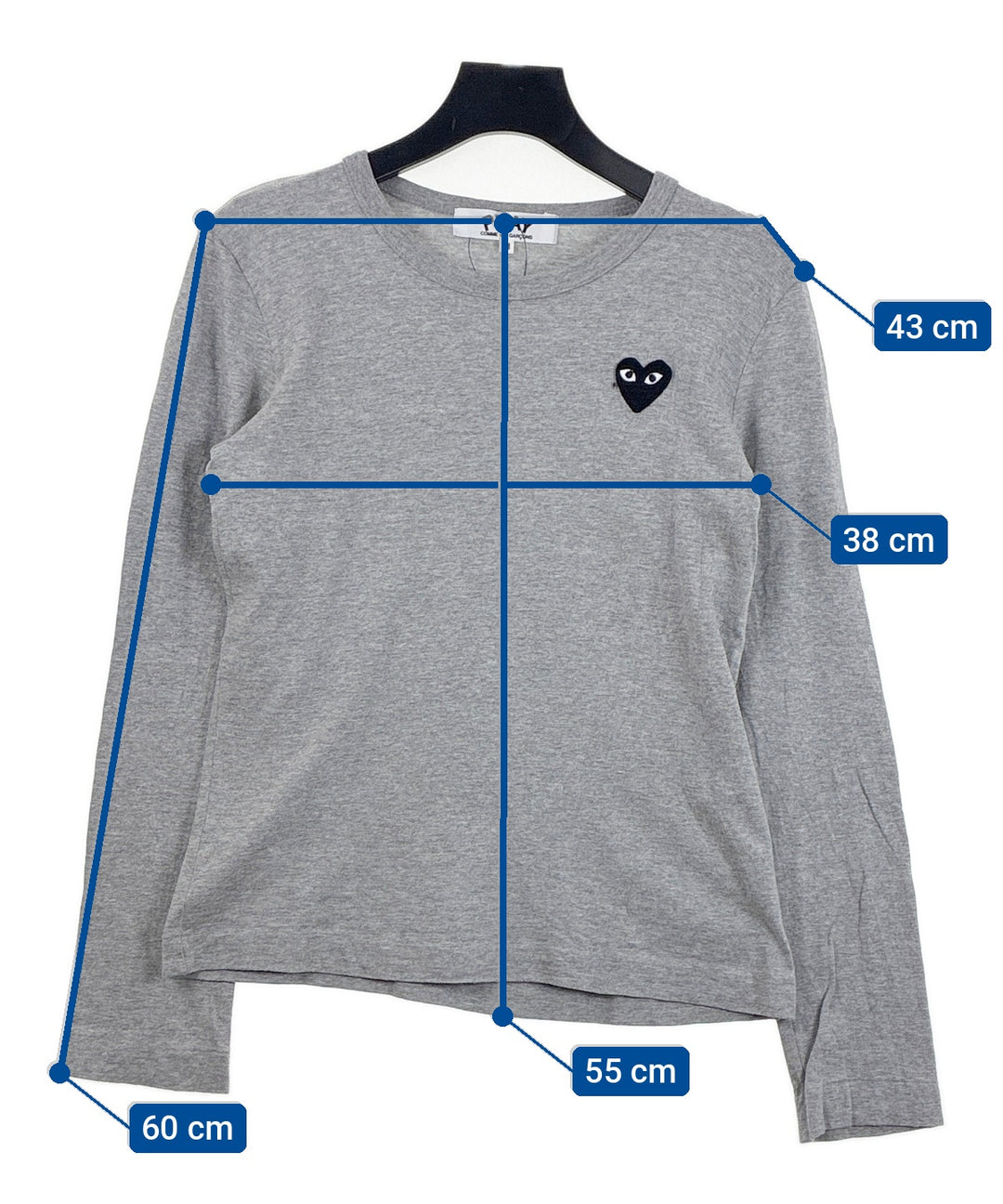 PLAY COMME des GARCONS เสื้อยืด/เสื้อท็อปส์