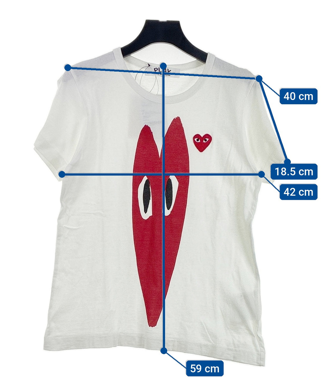 PLAY COMME des GARCONS เสื้อยืด/เสื้อท็อปส์
