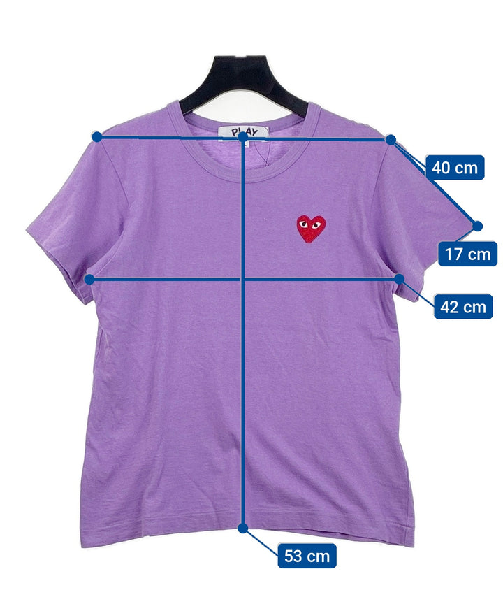 PLAY COMME des GARCONS เสื้อยืด/เสื้อท็อปส์