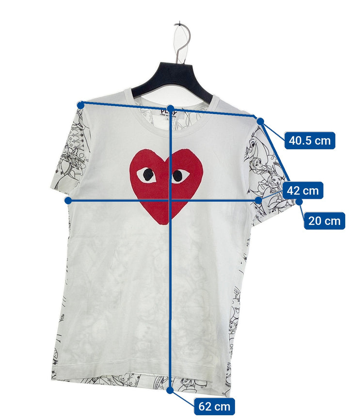 PLAY COMME des GARCONS เสื้อยืด/เสื้อท็อปส์