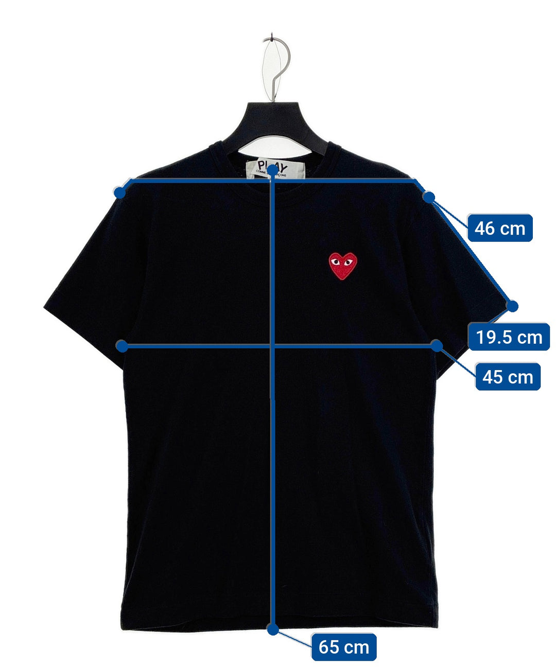 PLAY COMME des GARCONS เสื้อยืด/เสื้อท็อปส์