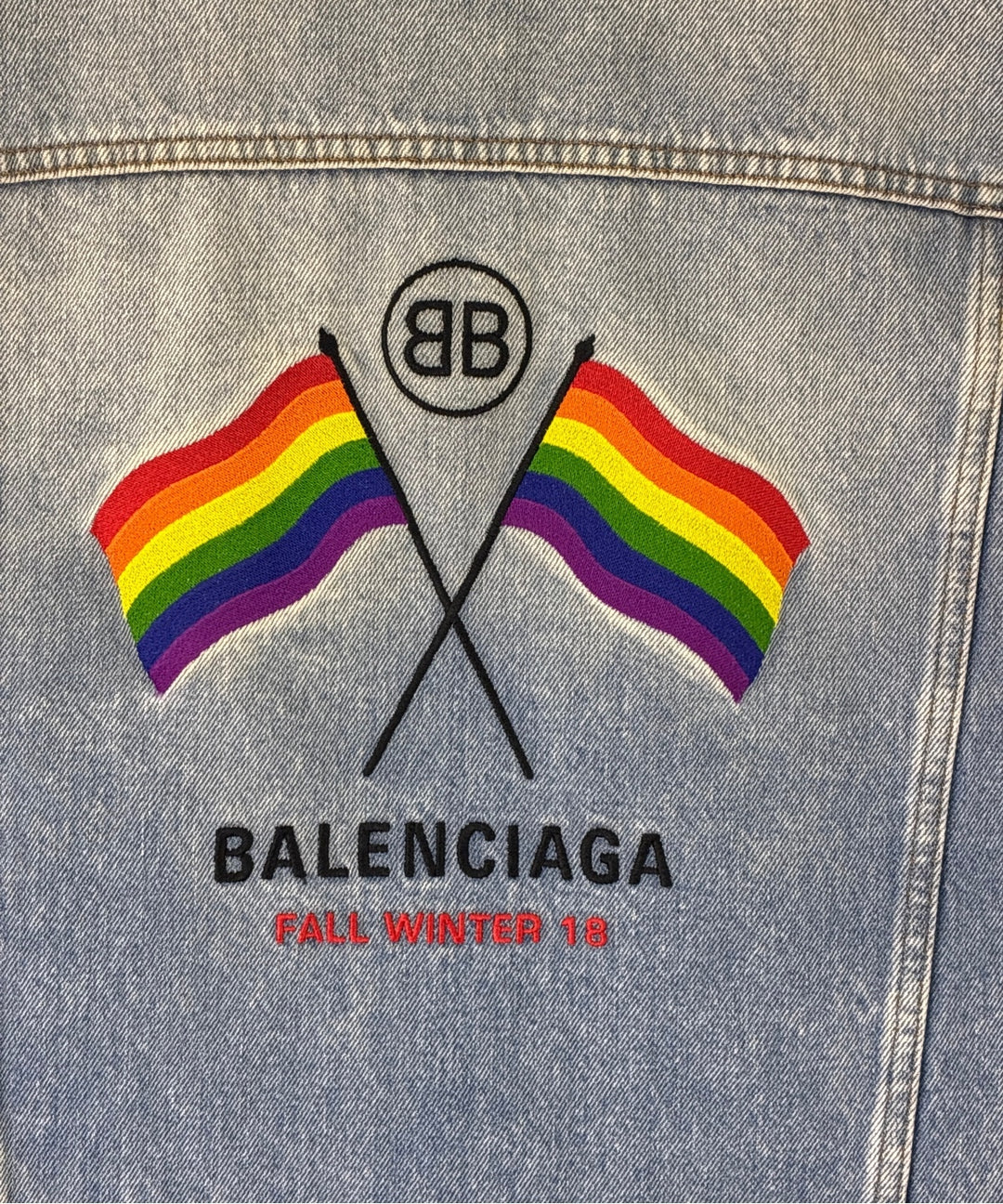 BALENCIAGA แจ็คเก็ตยีนส์