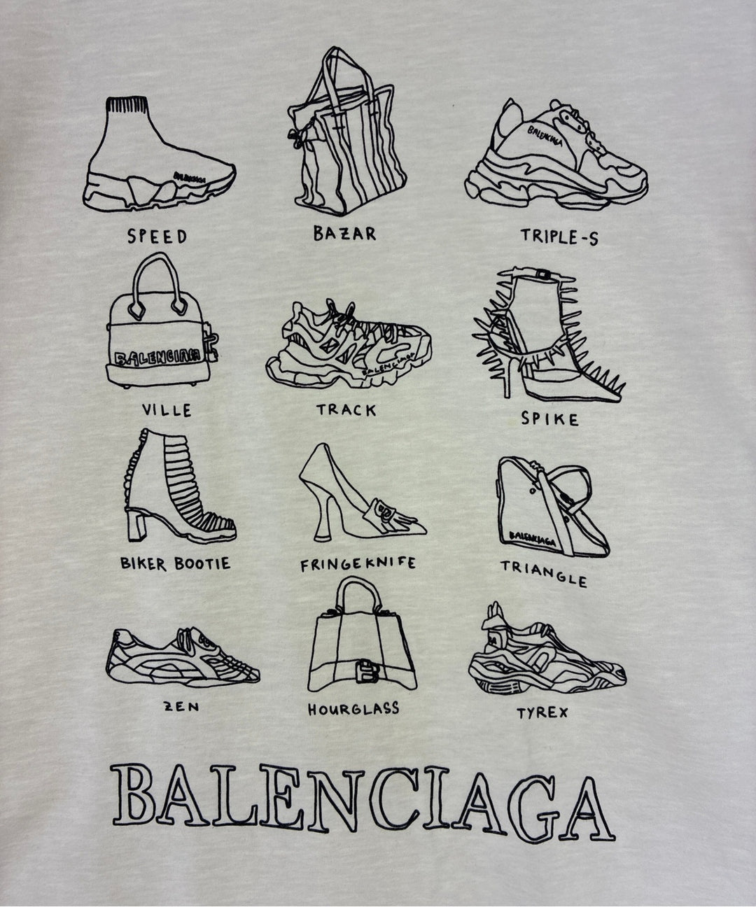 BALENCIAGA เสื้อยืด/เสื้อท็อปส์