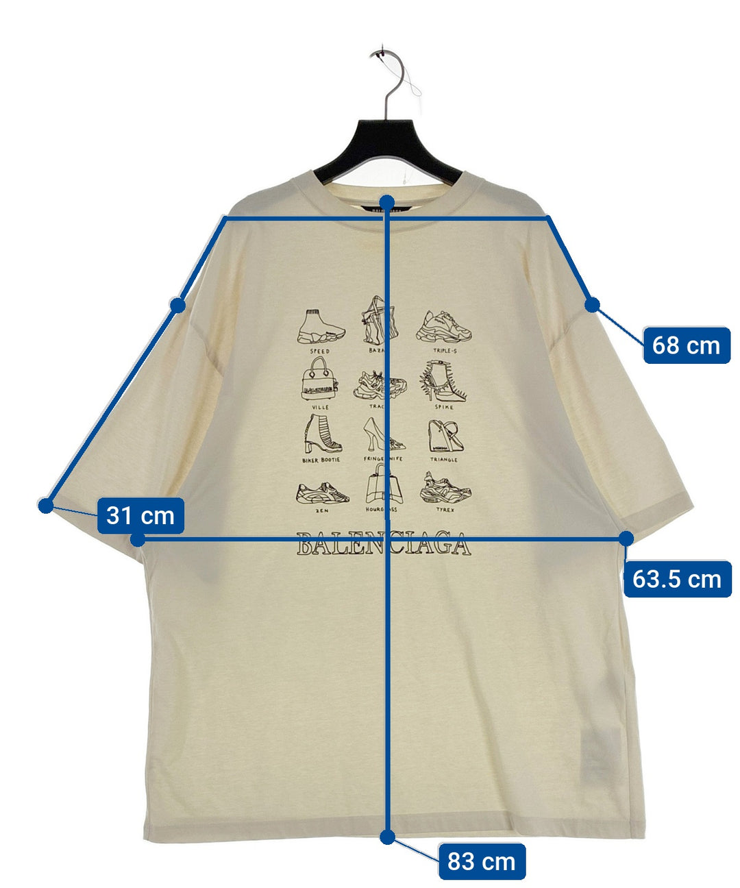 BALENCIAGA เสื้อยืด/เสื้อท็อปส์