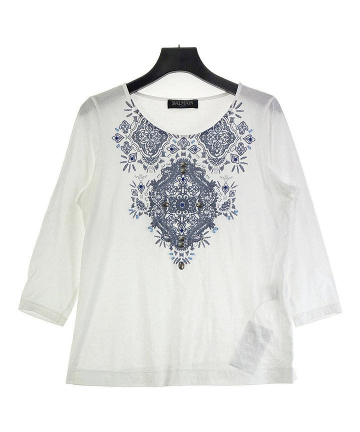 BALMAIN เสื้อยืด/เสื้อท็อปส์
