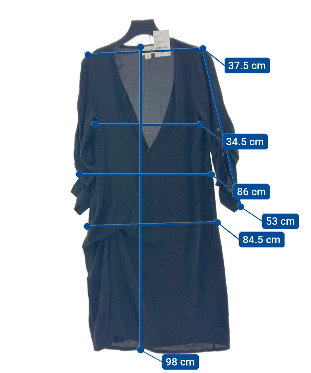 DKNY เดรสที่เป็นเสื้อเชิ้ตตัวยาว