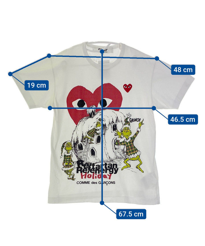 PLAY COMME des GARCONS เสื้อยืด/เสื้อท็อปส์