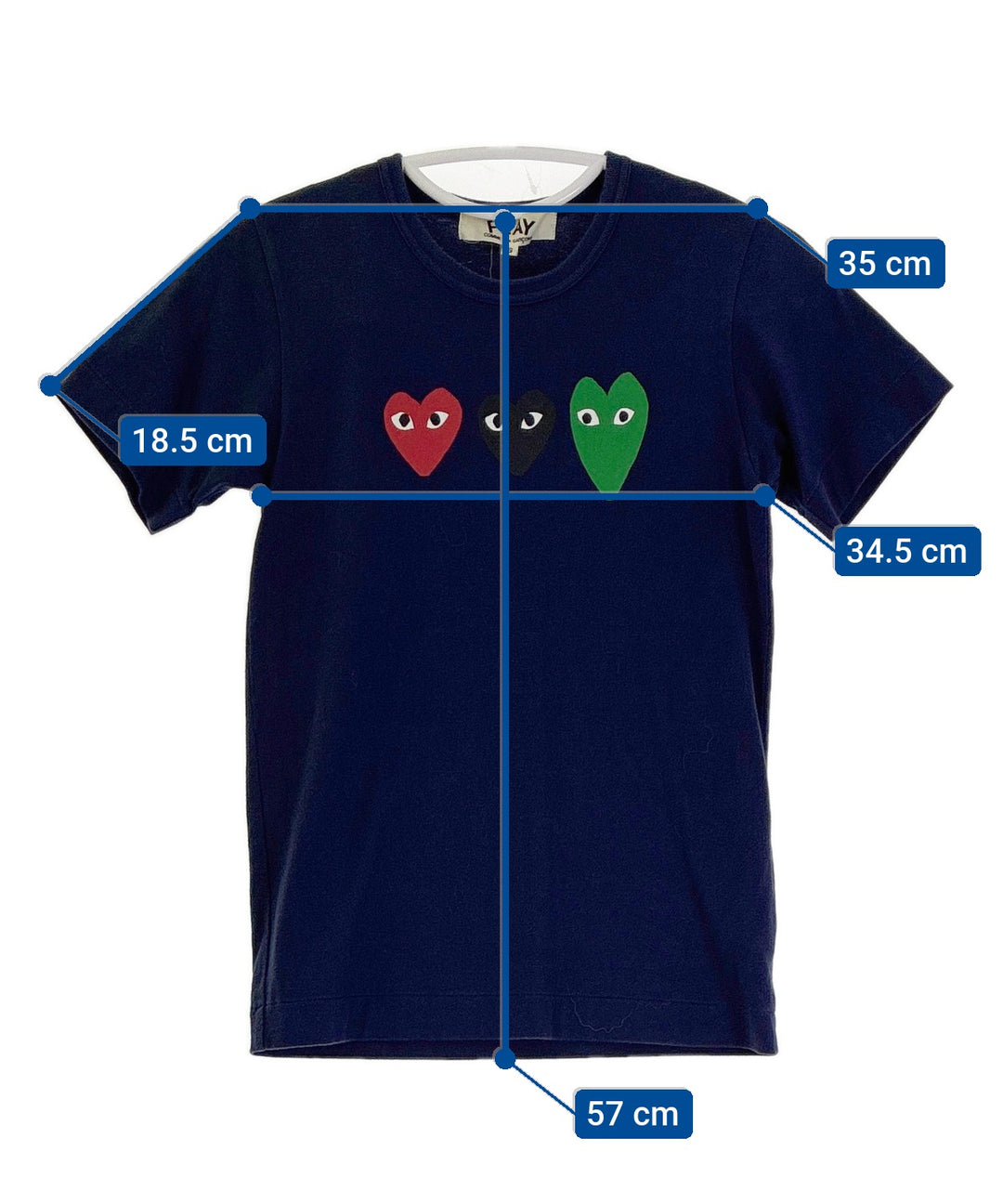 PLAY COMME des GARCONS เสื้อยืด/เสื้อท็อปส์