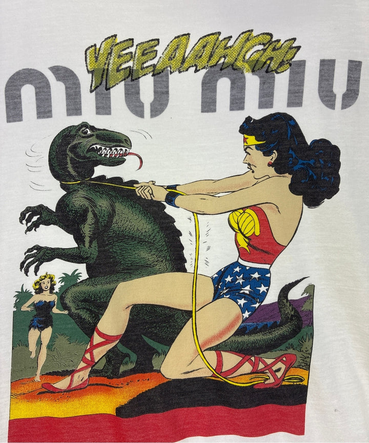 Miu Miu เสื้อยืด/เสื้อท็อปส์