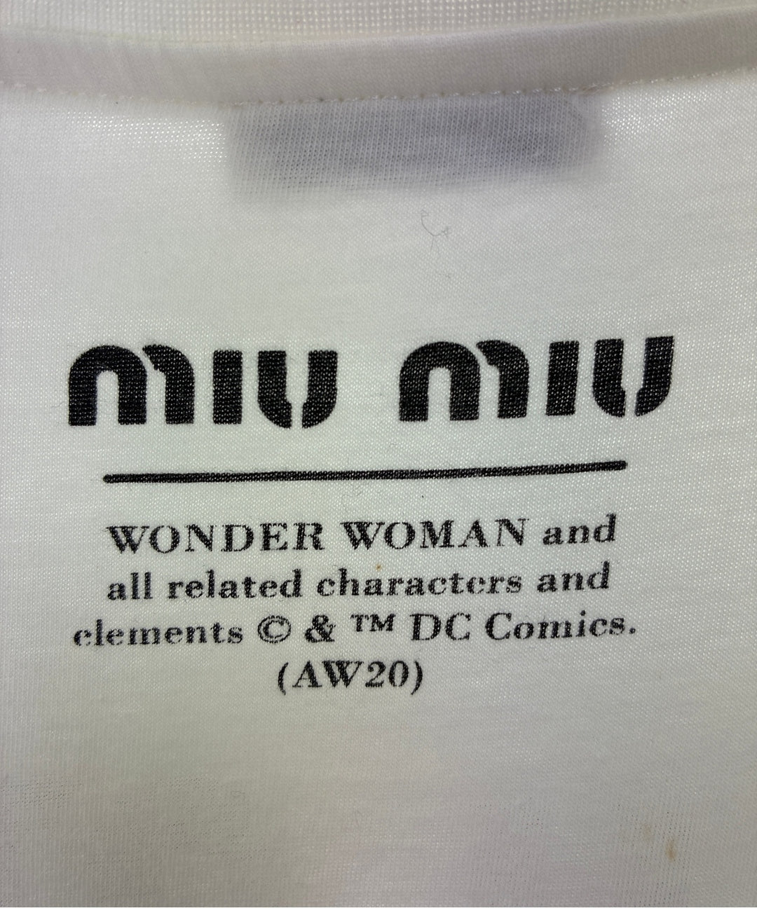 Miu Miu เสื้อยืด/เสื้อท็อปส์