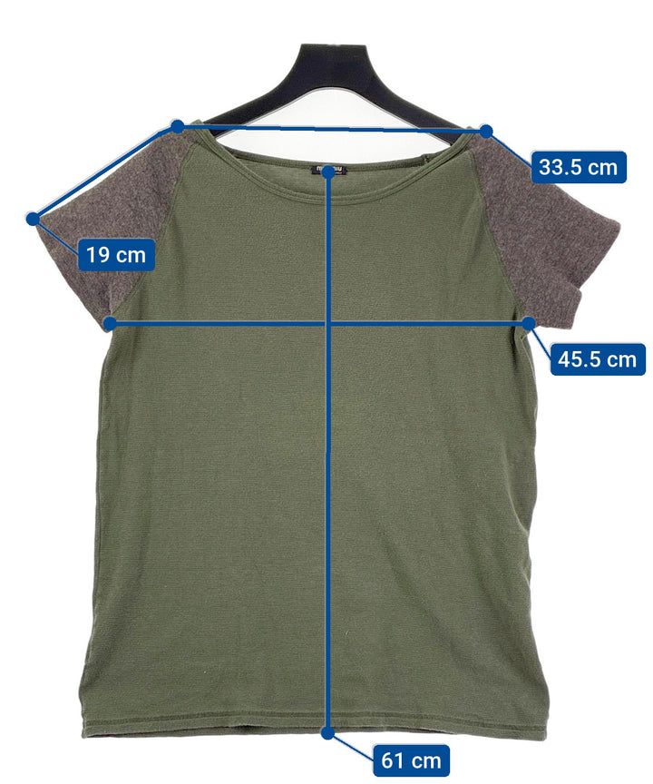 Miu Miu เสื้อยืด/เสื้อท็อปส์