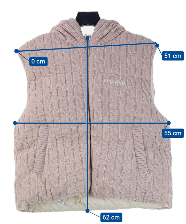 Miu Miu แจ็คเก็ตดาวน์/เสื้อกั๊ก