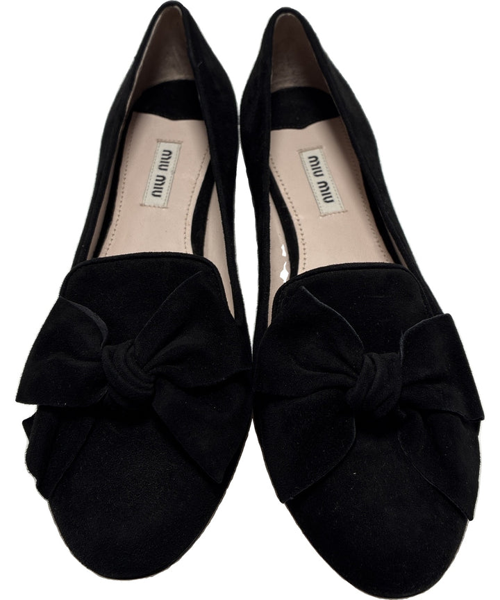 Miu Miu รองเท้าบัลเล่ต์/รองเท้าโอเปร่า