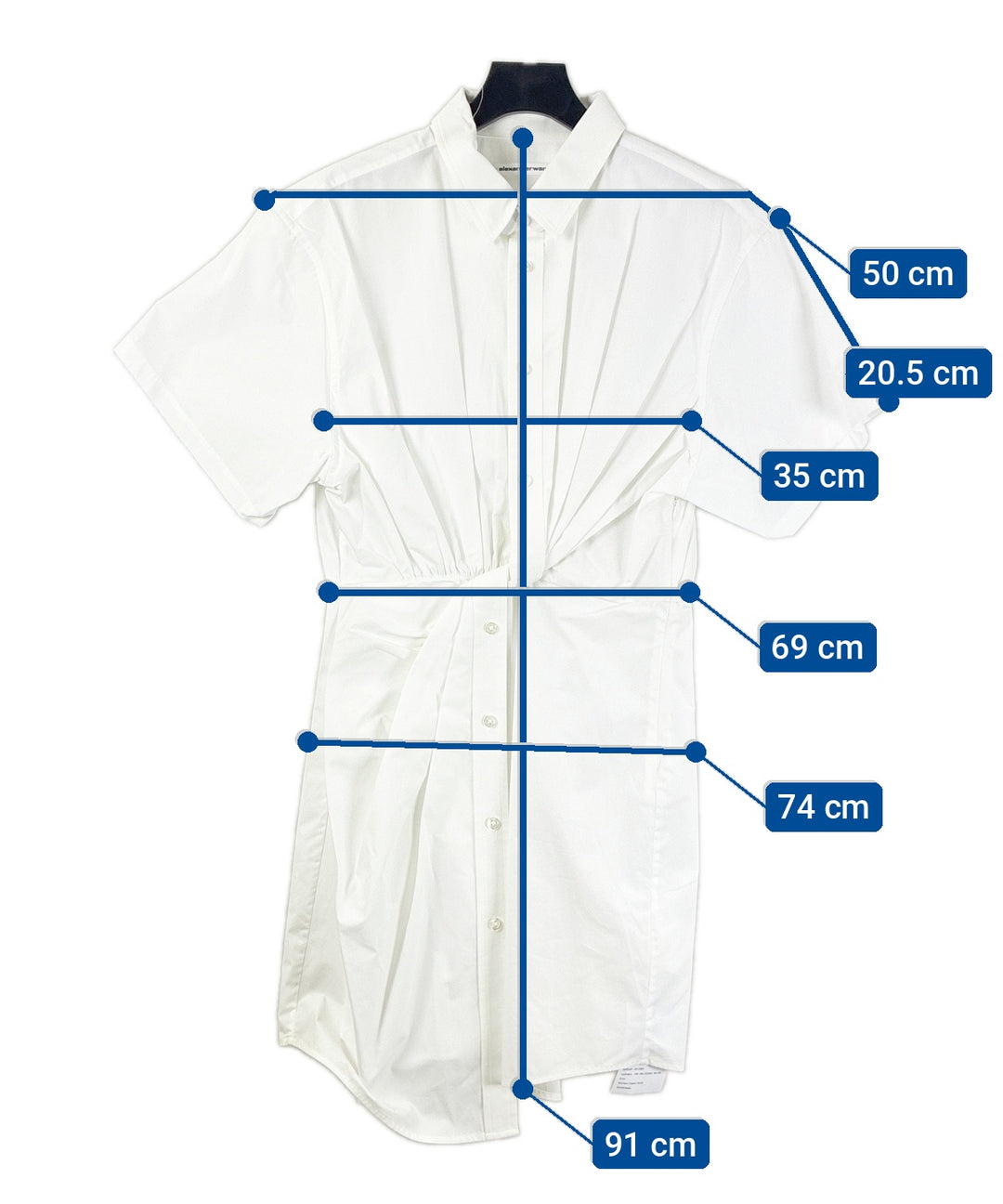 ALEXANDER WANG เดรสที่เป็นเสื้อเชิ้ตตัวยาว