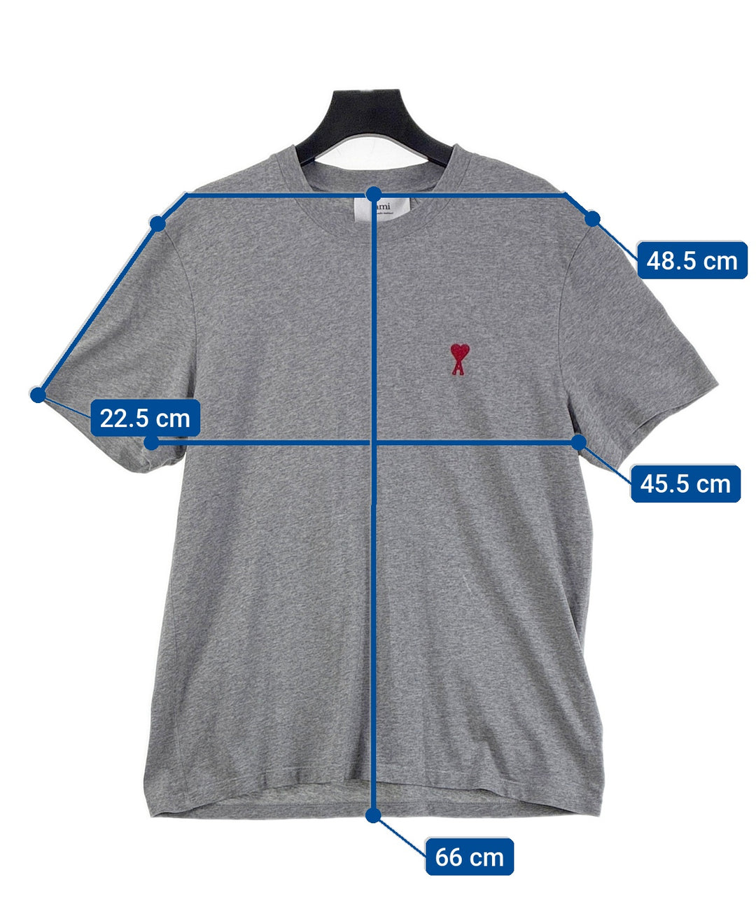 ami เสื้อยืด/เสื้อท็อปส์