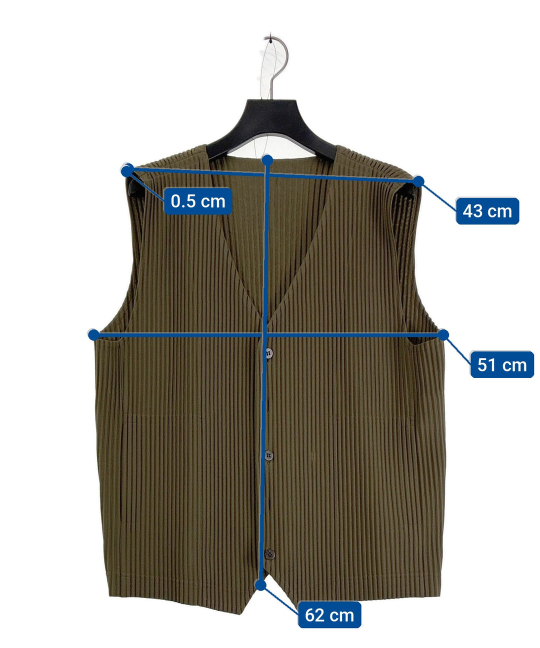 HOMME PLISSE เสื้อกั๊ก