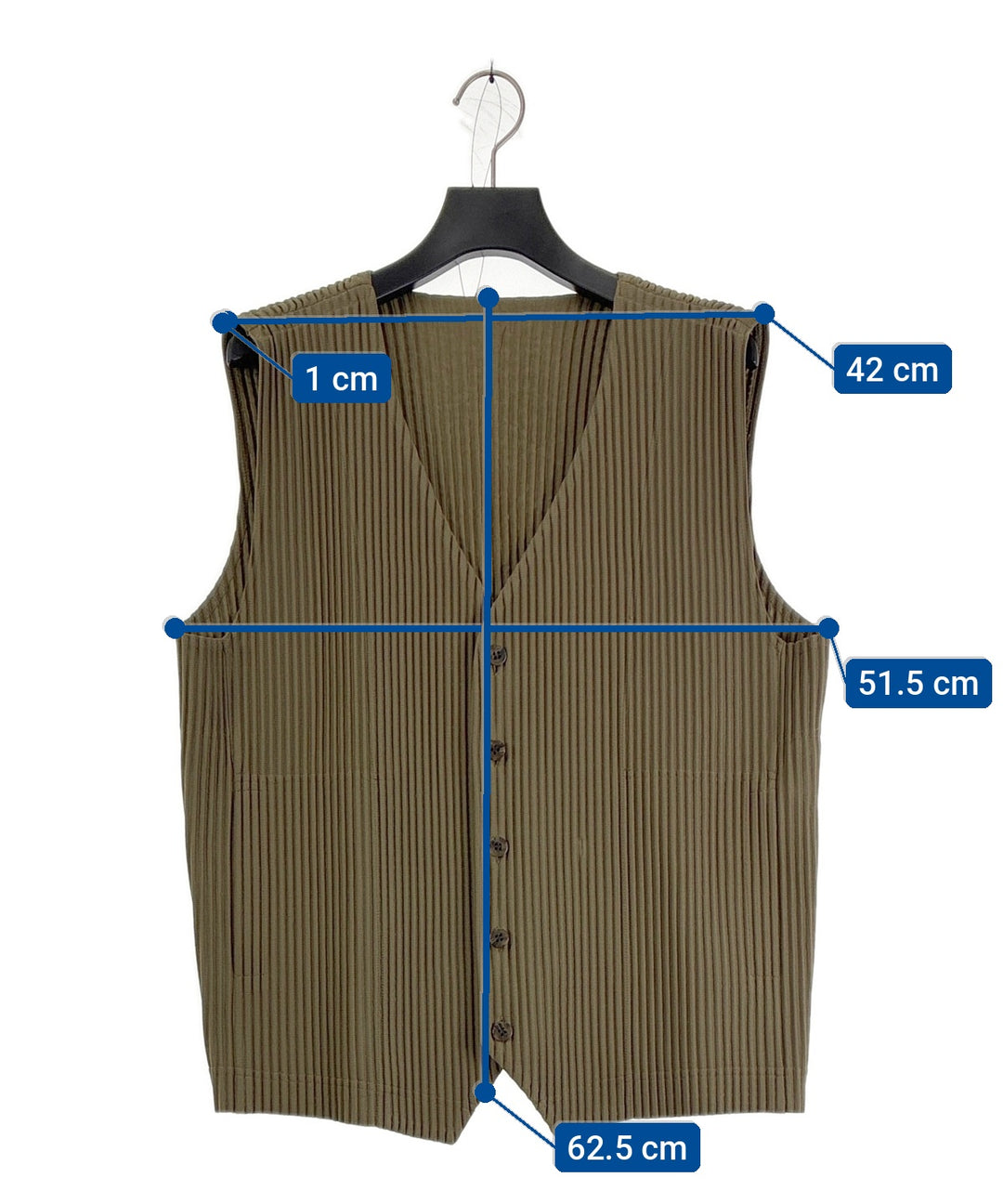 HOMME PLISSE เสื้อกั๊ก