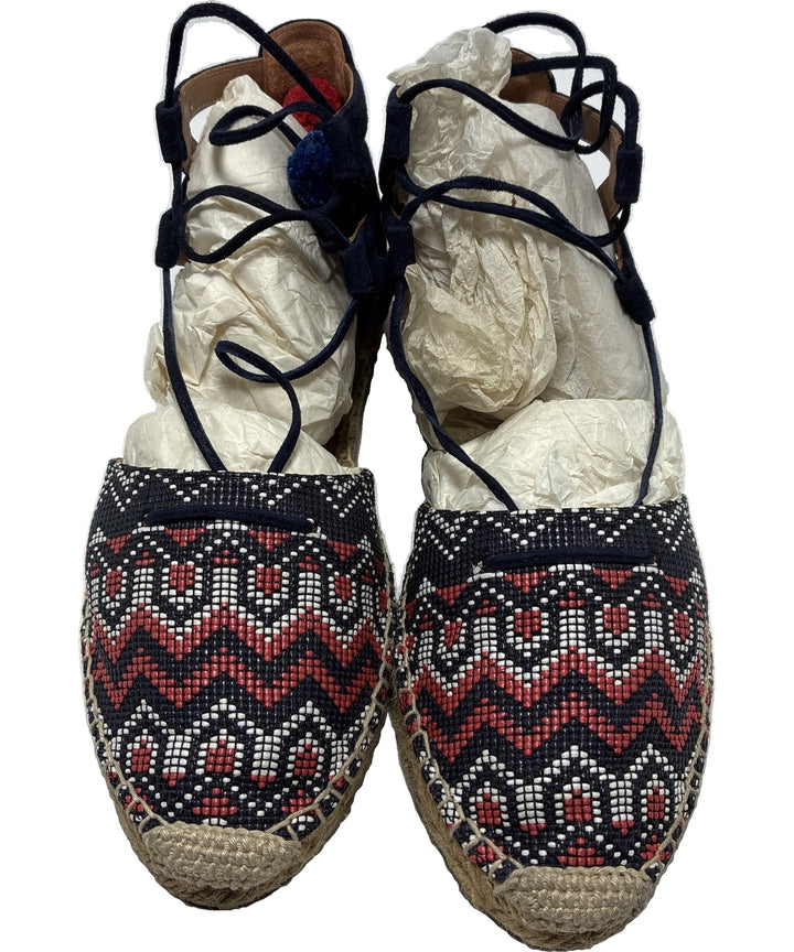 AQUAZZURA รองเท้าพื้นเชือกสาน