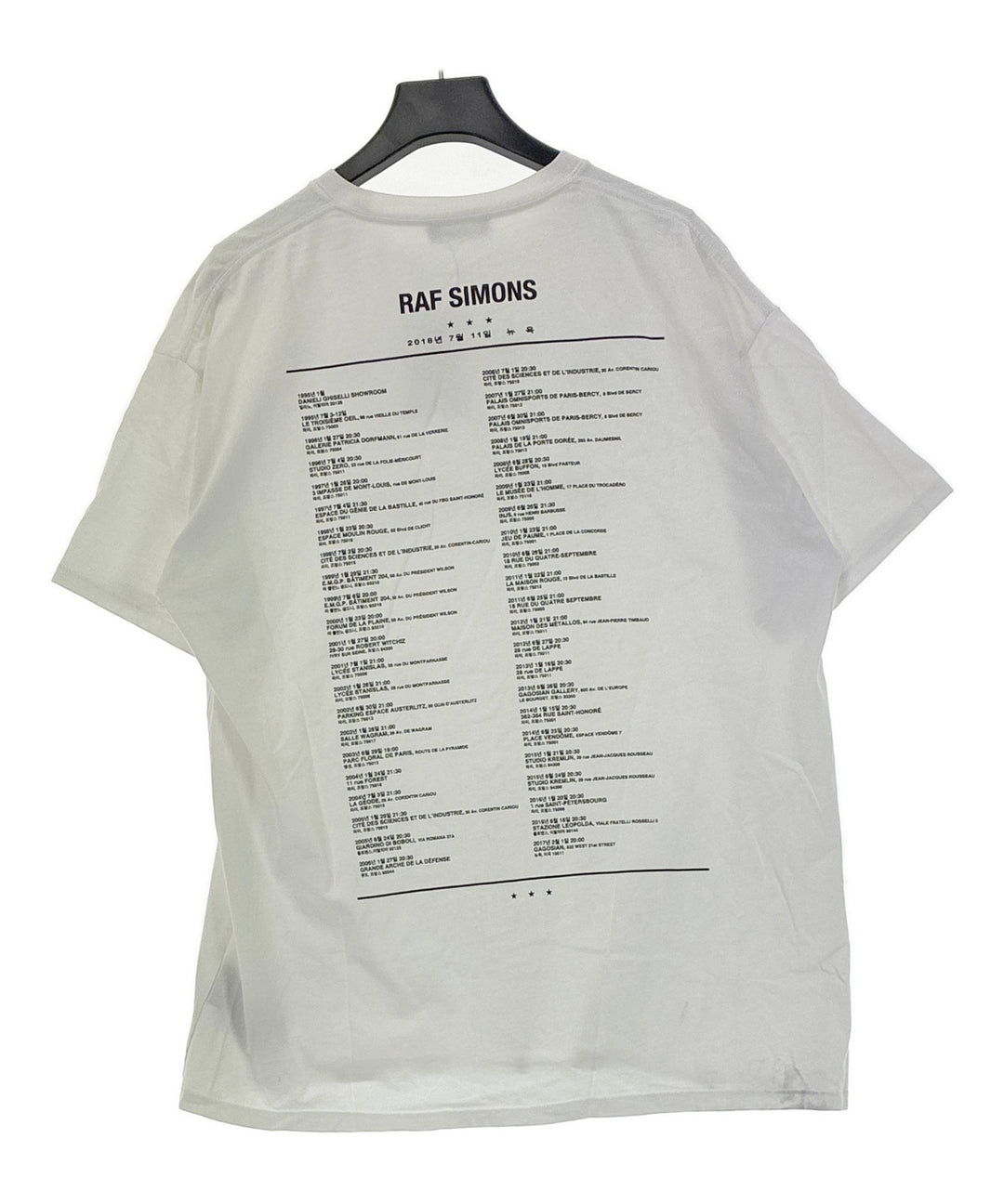 RAF SIMONS เสื้อยืด/เสื้อท็อปส์