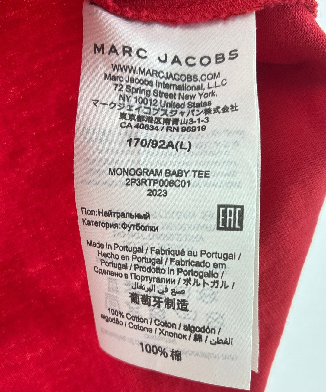 MARC JACOBS เสื้อยืด/เสื้อท็อปส์