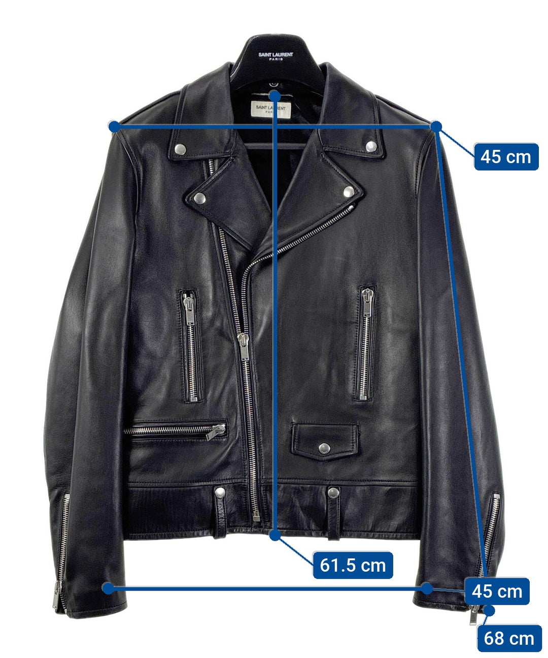 Saint Laurent Paris แจ็คเก็ตไรเดอร์