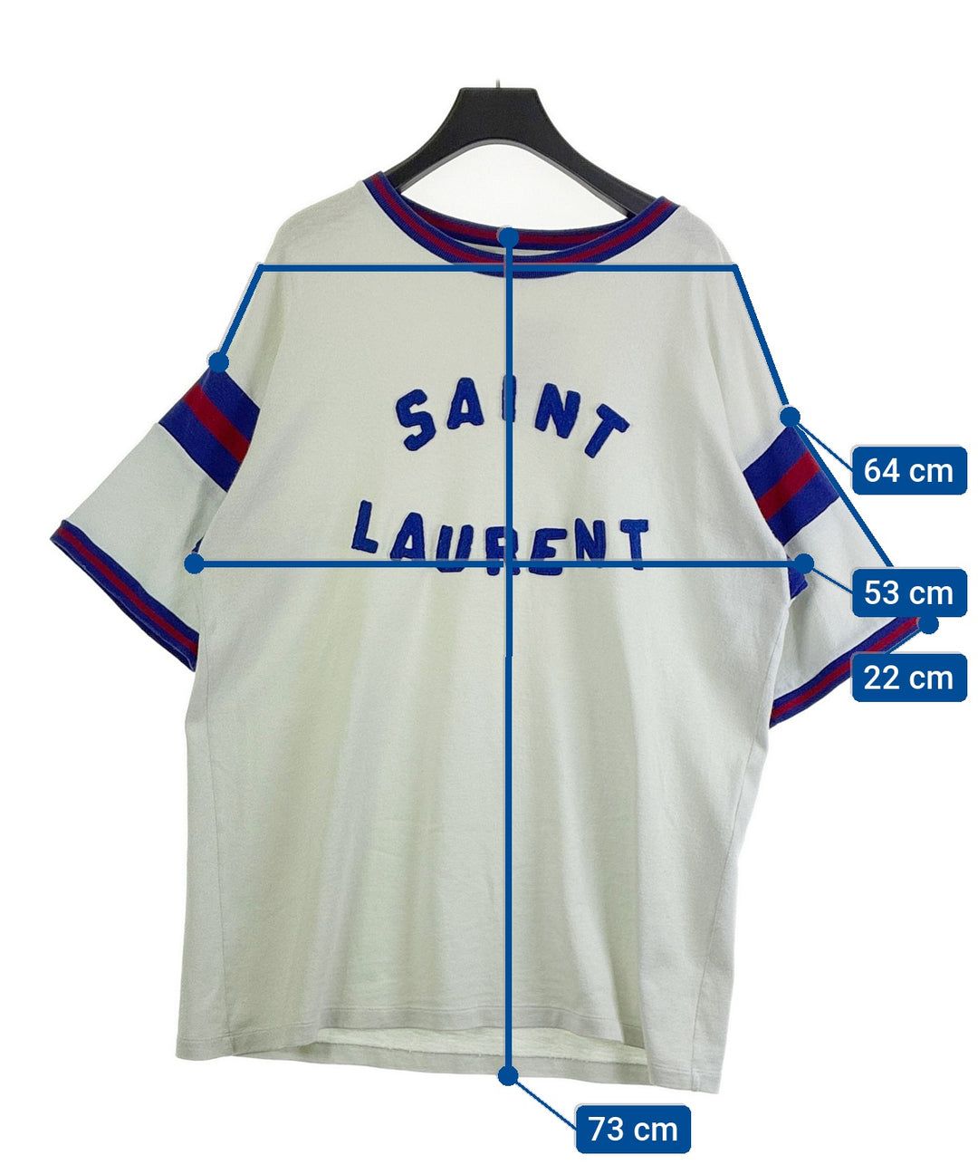 Saint Laurent Paris เสื้อยืด/เสื้อท็อปส์