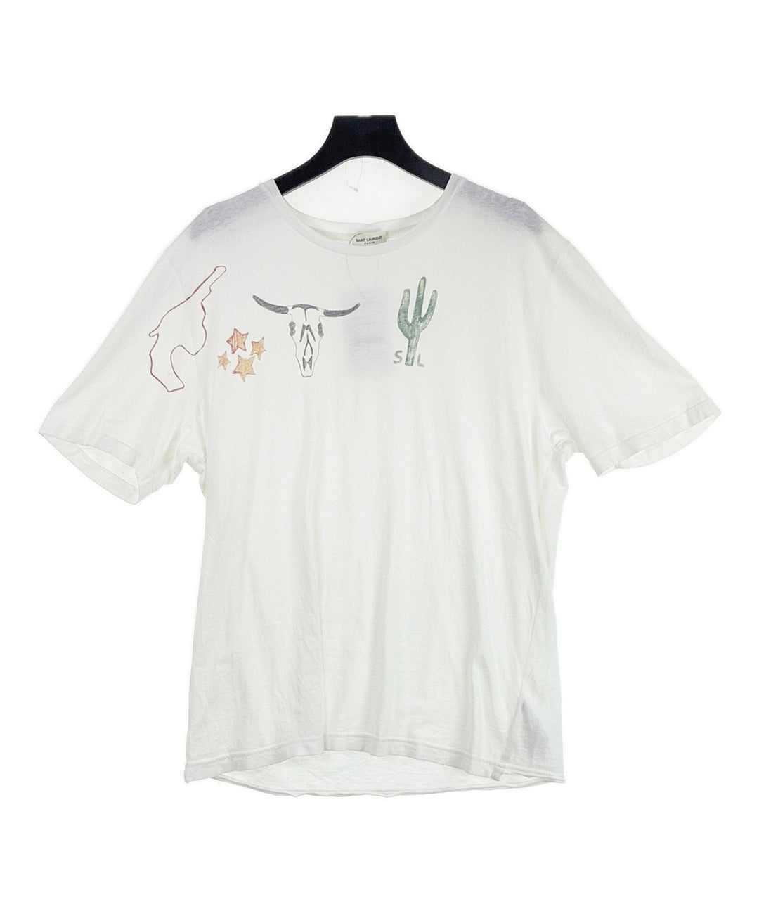 Saint Laurent Paris เสื้อยืด/เสื้อท็อปส์