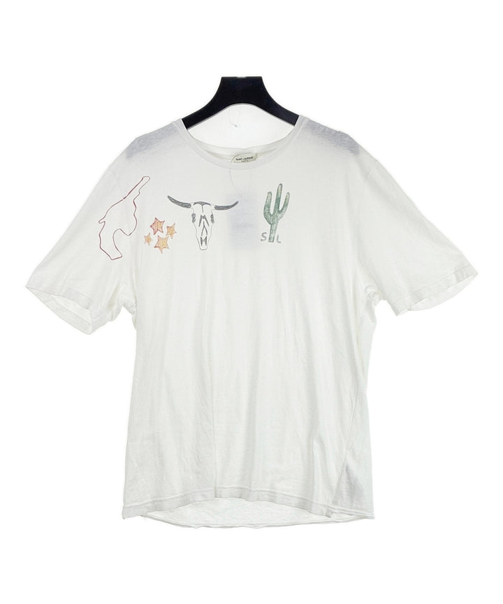 Saint Laurent Paris เสื้อยืด/เสื้อท็อปส์