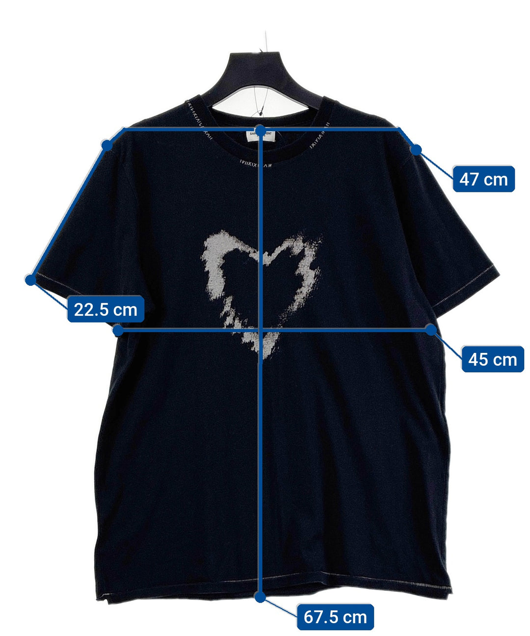 Saint Laurent Paris เสื้อยืด/เสื้อท็อปส์