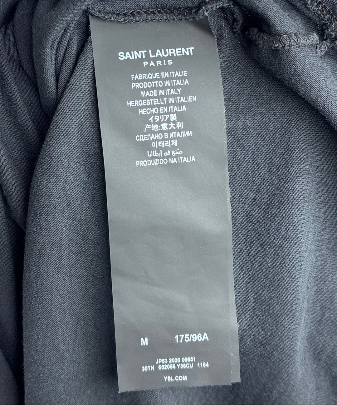 Saint Laurent Paris เสื้อยืด/เสื้อท็อปส์