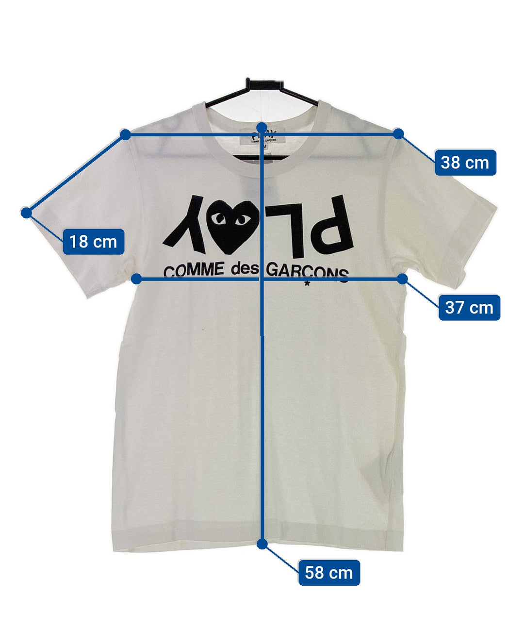 PLAY COMME des GARCONS เสื้อยืด/เสื้อท็อปส์